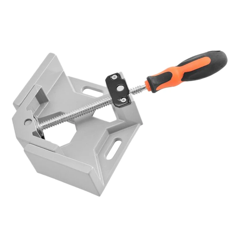 

Aluminium Single Handle 90 Degree Right Angle Clamp Photo Frame Corner Clip Woodworking Vise Workbenches