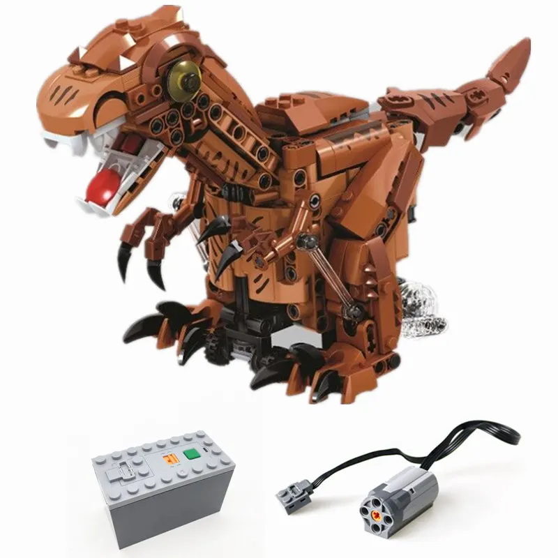 

Technic Moc Electric Remote Function Control Dinosaur Box Building Blocks Set Bricks Power Model Kids Toys Compatible Legoings