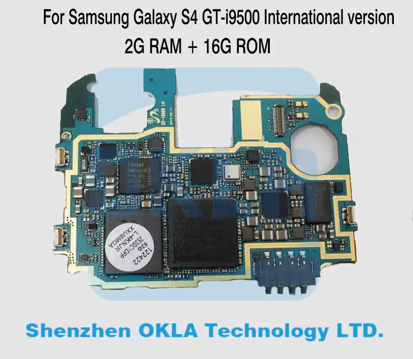 1 шт. для samsung Galaxy S4 GT i9500 2 Гб ОЗУ 16 Гб ПЗУ Материнская плата замена б/у