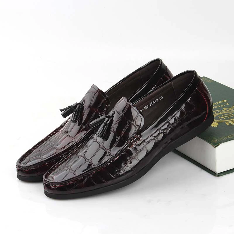

Shoes Men 2019 Patent New Fashion Business Men Shoes Boat Shape Shoes Casual Breathable Shallow Mouth Shoes