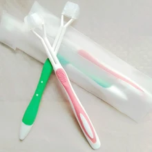 1 шт. 3 сторонняя профессиональные силиконовые формы для безопасности Зубная щётка гигиена полости рта очиститель зубной очищающий Зубная щётка щетка для выпрямления волос eco Содружественное