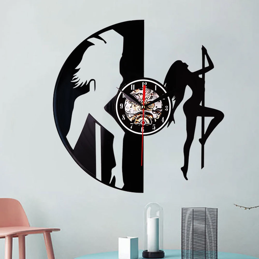 3 цветная, с изображением пластинки красивые часы Дизайн интерьера двери Творческий праздничный Декор Windows Настенные часы Тихий домашний знака после запятой