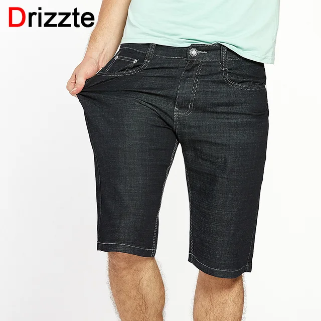 drizzte men plus size 40 42 44 46 48 50 52 stretch denim large big size 42 shorts