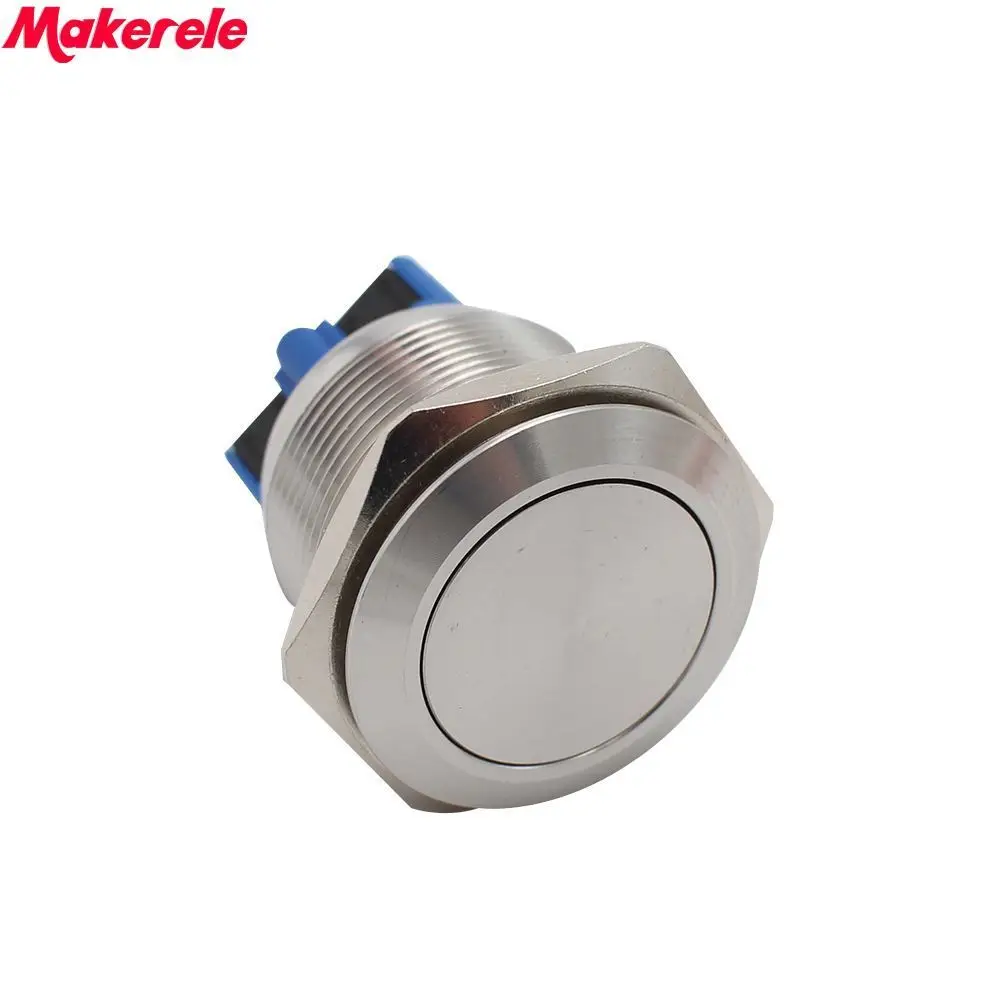 

25mm Thread Momentary Push Button Switch 1NO 1NC 4Pin IP67 Makerele