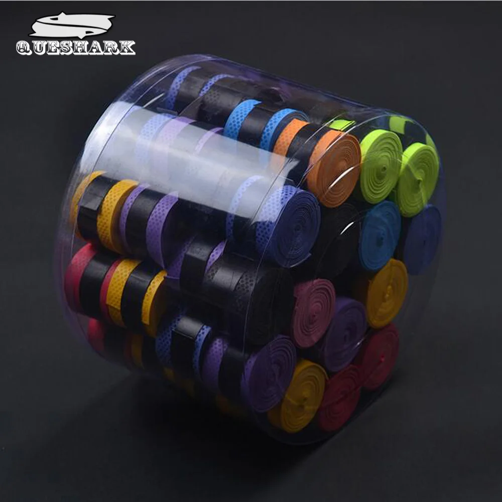 60 قطعة/الوحدة تنس مضرب Overgrip المضادة للانزلاق العرق استيعابها الصنابير تنس مضرب كرة الريشة القبضات الاهتزاز مبتذل الصيد قضيب القبضات
