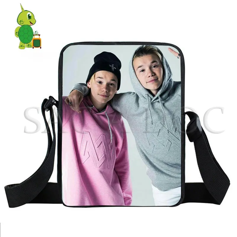 

Marcus and Martinus Mini Shoulder Bags Kids School Bags Women Men Crossbody Messenger Bags Travel Handbag Purses Fans Gift