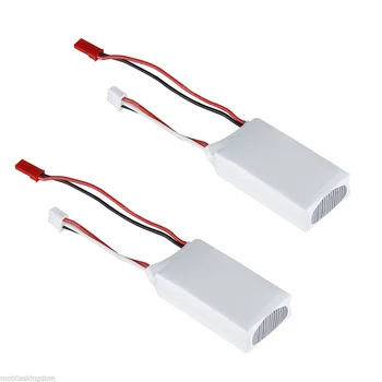 

2X 7.4V 2S 1000mAh 20C JST Plug Lipo Li-poly Battery Pack For RC Car