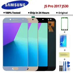 5,2 ''оригинальный J530 ЖК-дисплей для samsung Galaxy J5 2017 J530F ЖК-дисплей Дисплей Сенсорный экран планшета Ассамблеи Яркость регулировки J530M