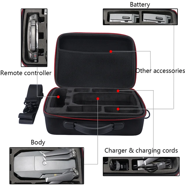 $36.23  New EVA Portable Carrying Waterproof Box Cover Bag Cover Case for DJI Mavic Pro Drone Charger Prope