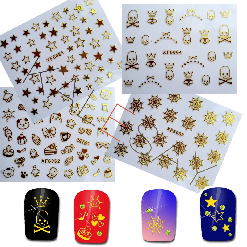 

New Fashion Tips Nail Stickers DIY Self-Adhesive Sticker Nail Art Sticker Design Adesivi Money Stickers on The Nail Decoration