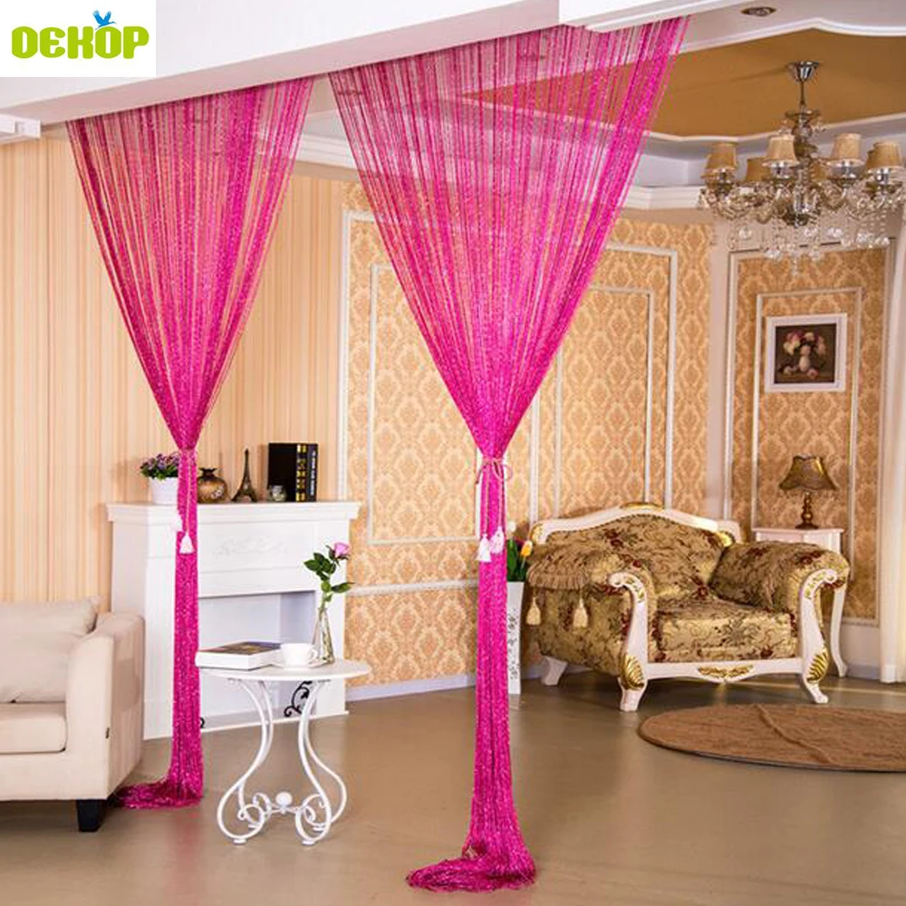DEKOP String Curtain Door Curtain Line Sheer Curtains ...