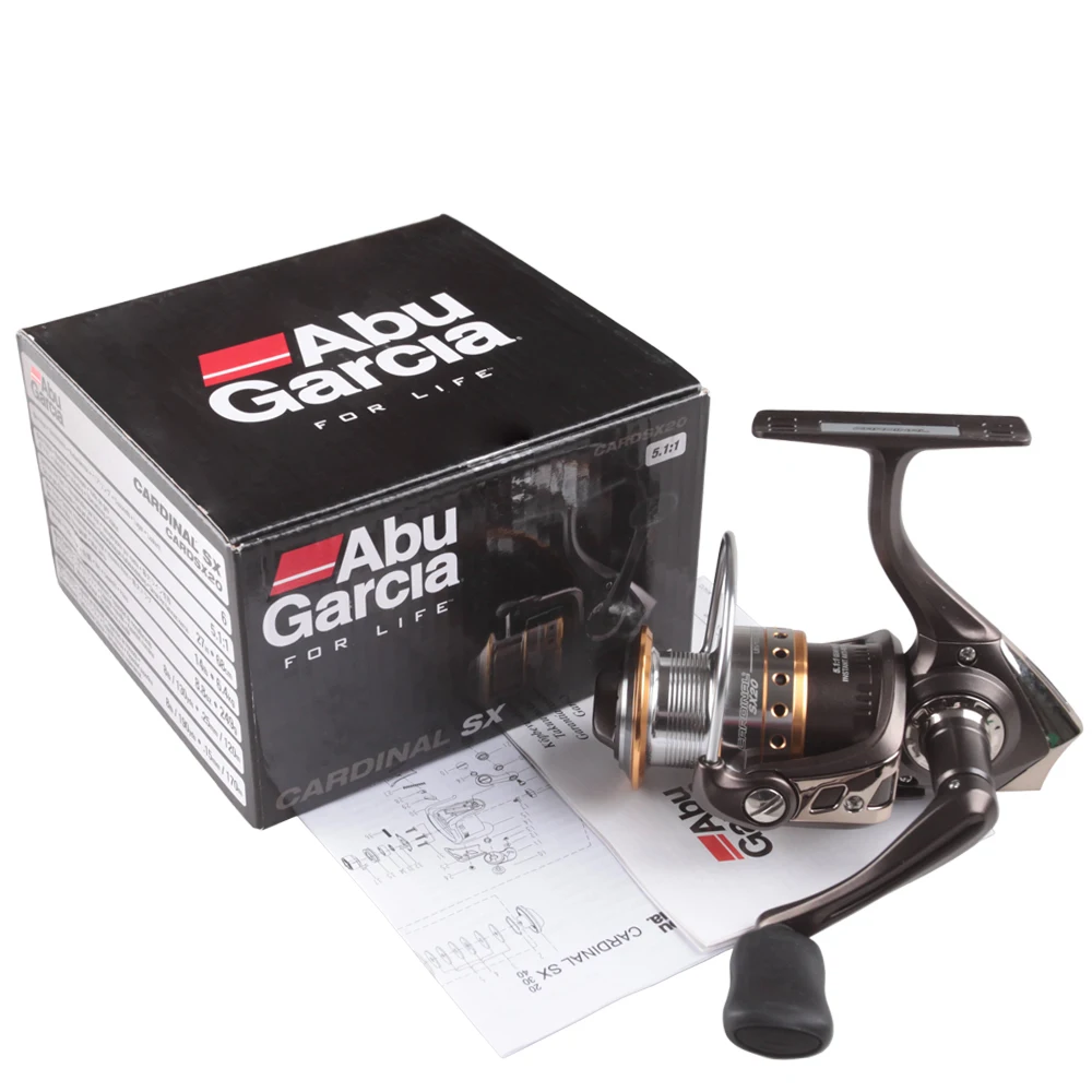 Abu Garcia Cardinal Card SX 1000-4000 Размер baitcasing Рыболовная катушка 6BB 5,2: 1 6,4 кг Drag 0,25 мм/265 м Carretel De Moulinet Peche