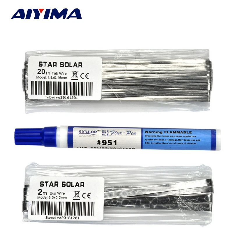 DIY Solar Panel Solar Cell Welding Wire Strip 20M Photovoltaic Welding Interconnection 2M Convergence Zone 951