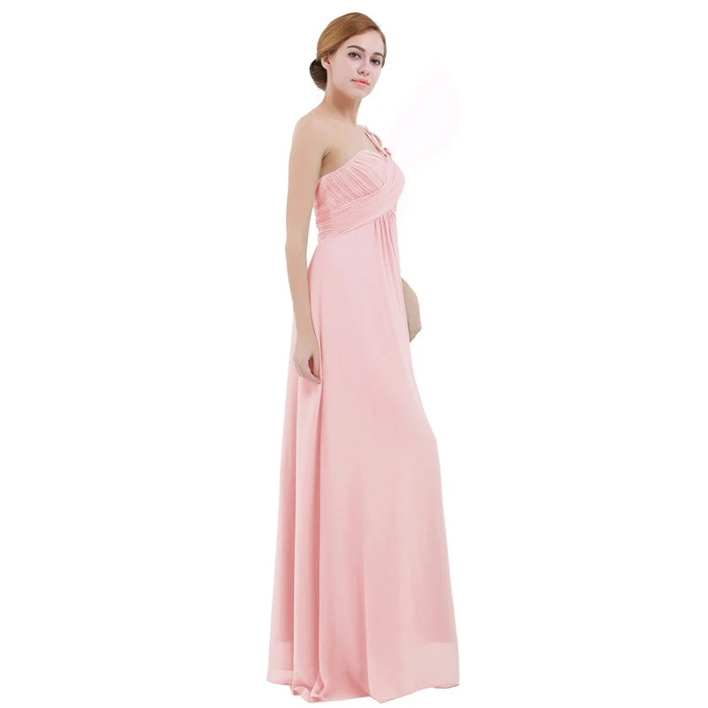 Женское длинное платье подружки невесты шифоновое Плиссированное кружевное на