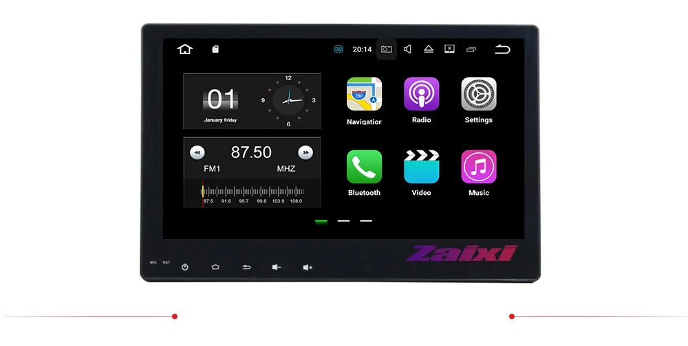 Sale ZaiXi android car gps multimedia player For Toyota Hilux 2016~2017 car navigation radio video audio player Navi Map 1