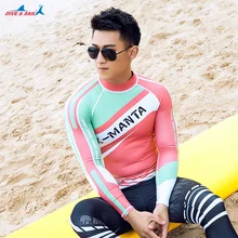 Разделение рукав головы молния мужской Длинные рукава Костюмы купальник Медузы УФ солнцезащитный крем плавающий водолазный костюм колено