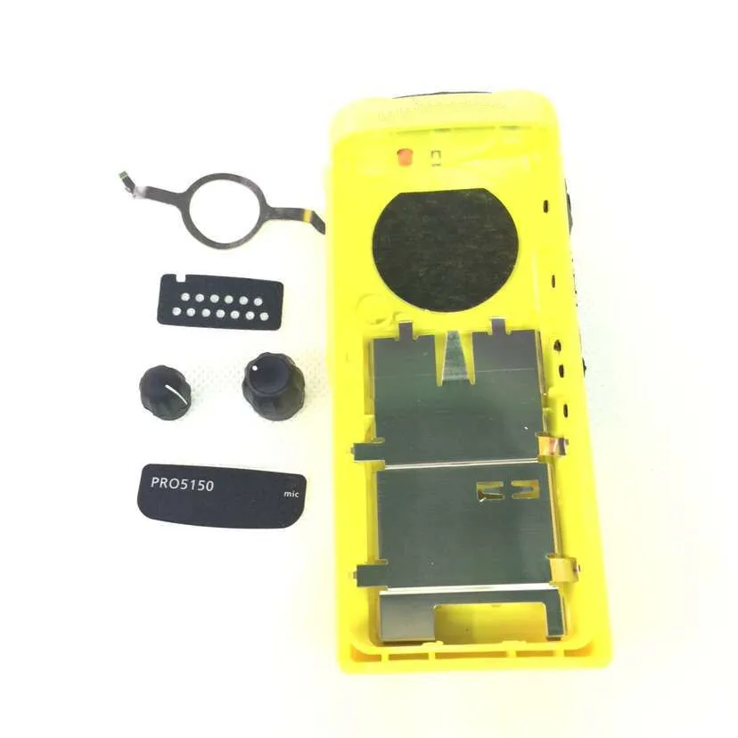 Желтый чехол на переднюю крышку корпуса+ Пылезащитная крышка+ ручка для Motorola GP328 GP5150 GP340 радио аксессуары