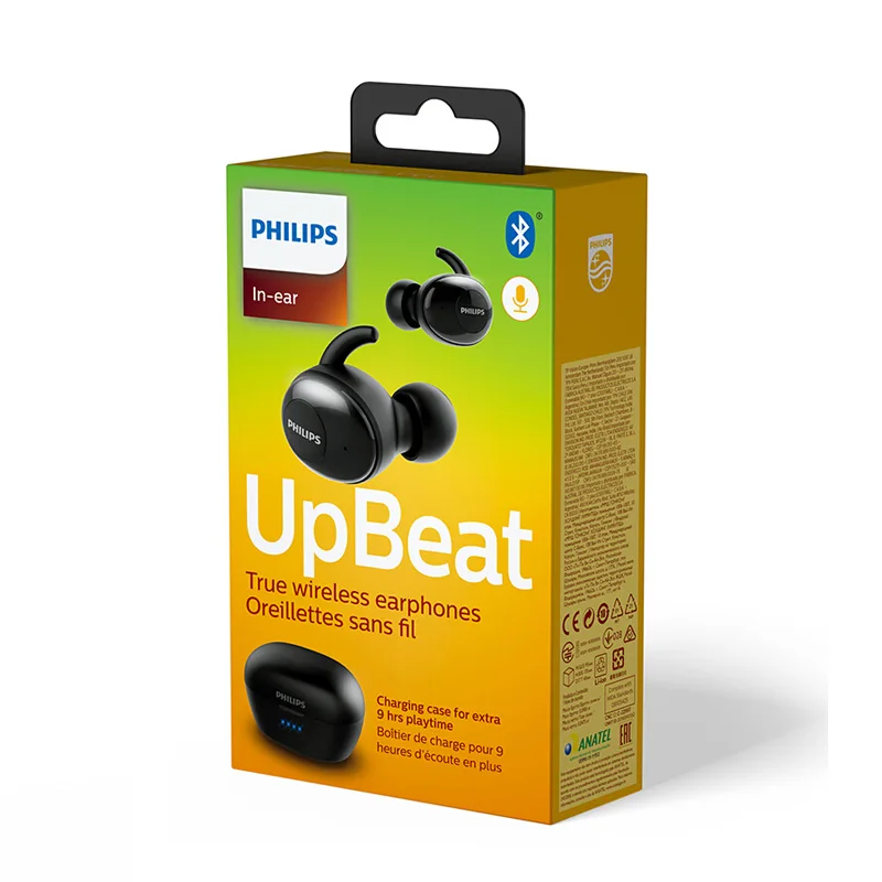 Оригинальные беспроводные bluetooth-наушники Philips SHB2505 5,0 HIFI Fever шумоподавление стерео гарнитура для huawei Xiaomi - Цвет: Black