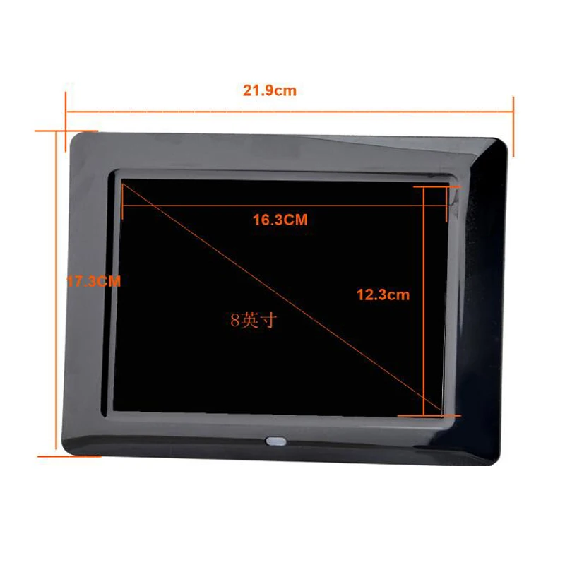 Новинка 8 дюймов lcd TFT многофункциональная цифровая фоторамка с MP3/MP4 плеером