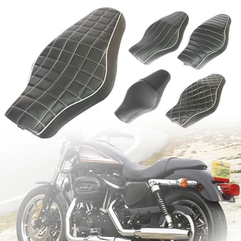 

Black Driver+Rear Passenger Seat Fits For Harley Sportster 883 48 Iron XL1200 Black New