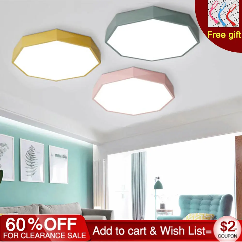 

LED Kid Ceiling Lights 5cm Children's Bedroom Study Room remote control lamp modern house led lighting