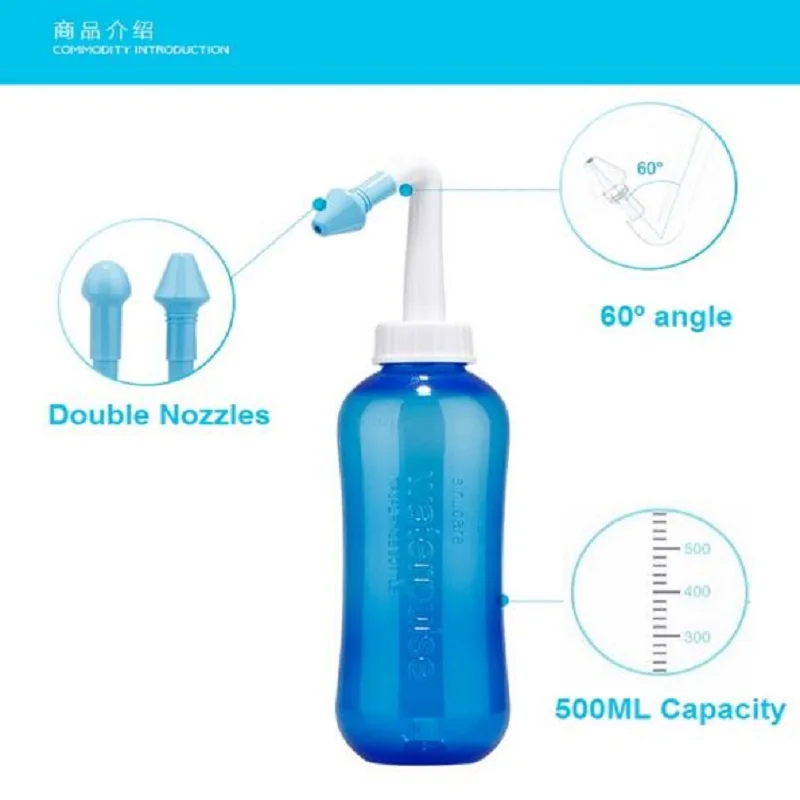 500ml Nasal Irrigator For Nose Wash Cleaner For Adult and Children Baby No Power Needed 5