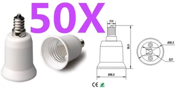 

E12 to E26/E27 Holders Lamp Converters E12- E26/E27 LED Light Bulb Lamp Adapter 100pcs/lot free shipping