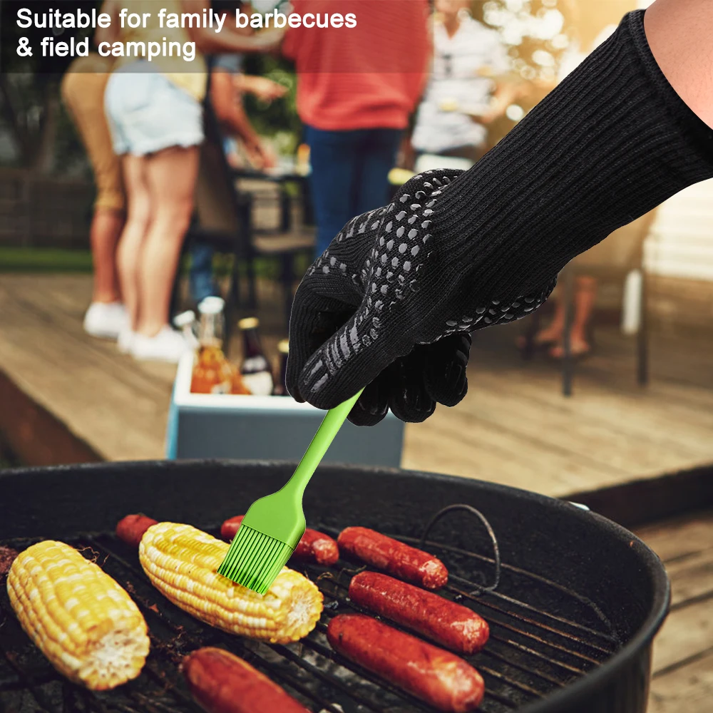 Potholders For kitchen glove BBQ the fireproof baking heat resistant silicone potholders holder pots for baking oven potholder (3)