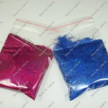 50 г x 1/12"(0,2 мм) Блестки для ногтей фиолетовый и темно-голубой цвет сияющий Изысканные ногтей Блеск пыли порошок для ногтей искусства и блестки для рукоделия