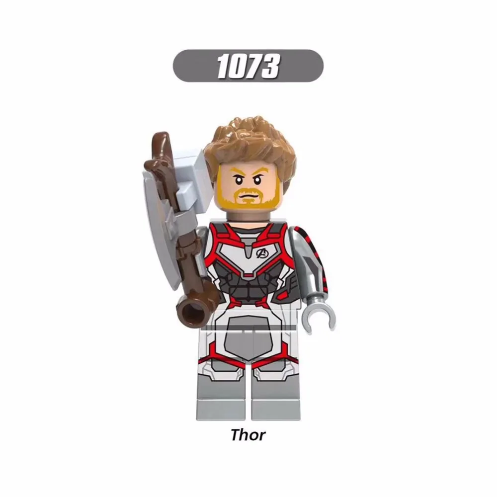 Legoing Marvel Avengers Endgame Thanos Super Heroes Thor Iron Man Captain America Harry Quinn Building Blocks figures kids toys