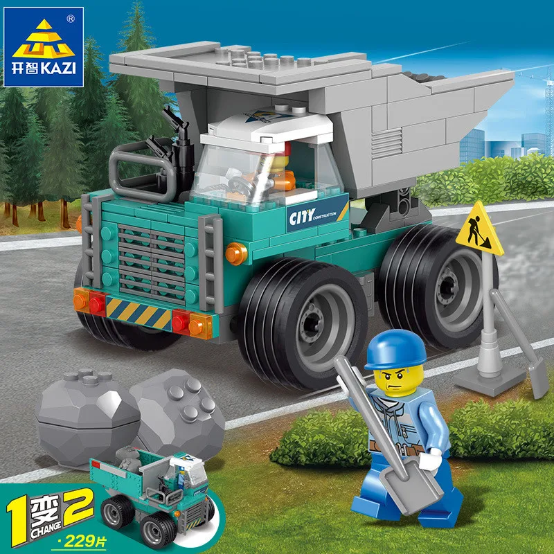 Kazi Construction Vehicles Building Blocks 4 Kinds of Constructor Briks Compatible With Legoings Educational Toys For Children Kazi Construction Vehicles Building Blocks 4 Kinds of Constructor Briks Compatible With Legoings Educational Toys For Children