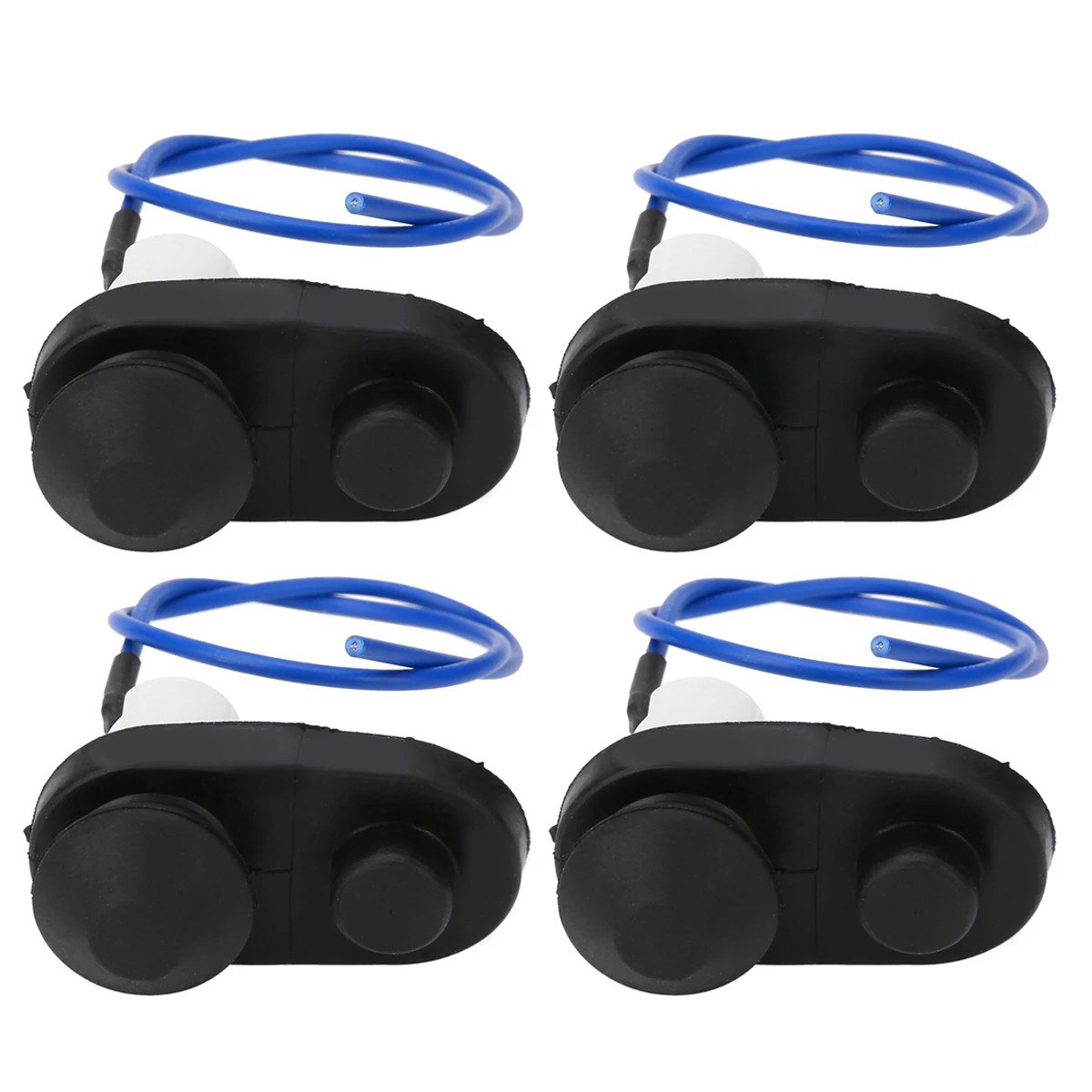 Car Switches & Relays 4pcs Universal Auto Car Interior Door Light Lamp Switch Button 5 x 2.5cm Black
