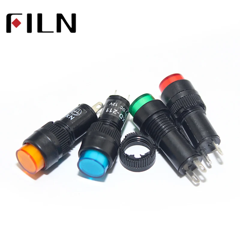 indicator lamp led signal led lamp NXD-212 12mm hole electrical indicator 110v 220v 380v (6)