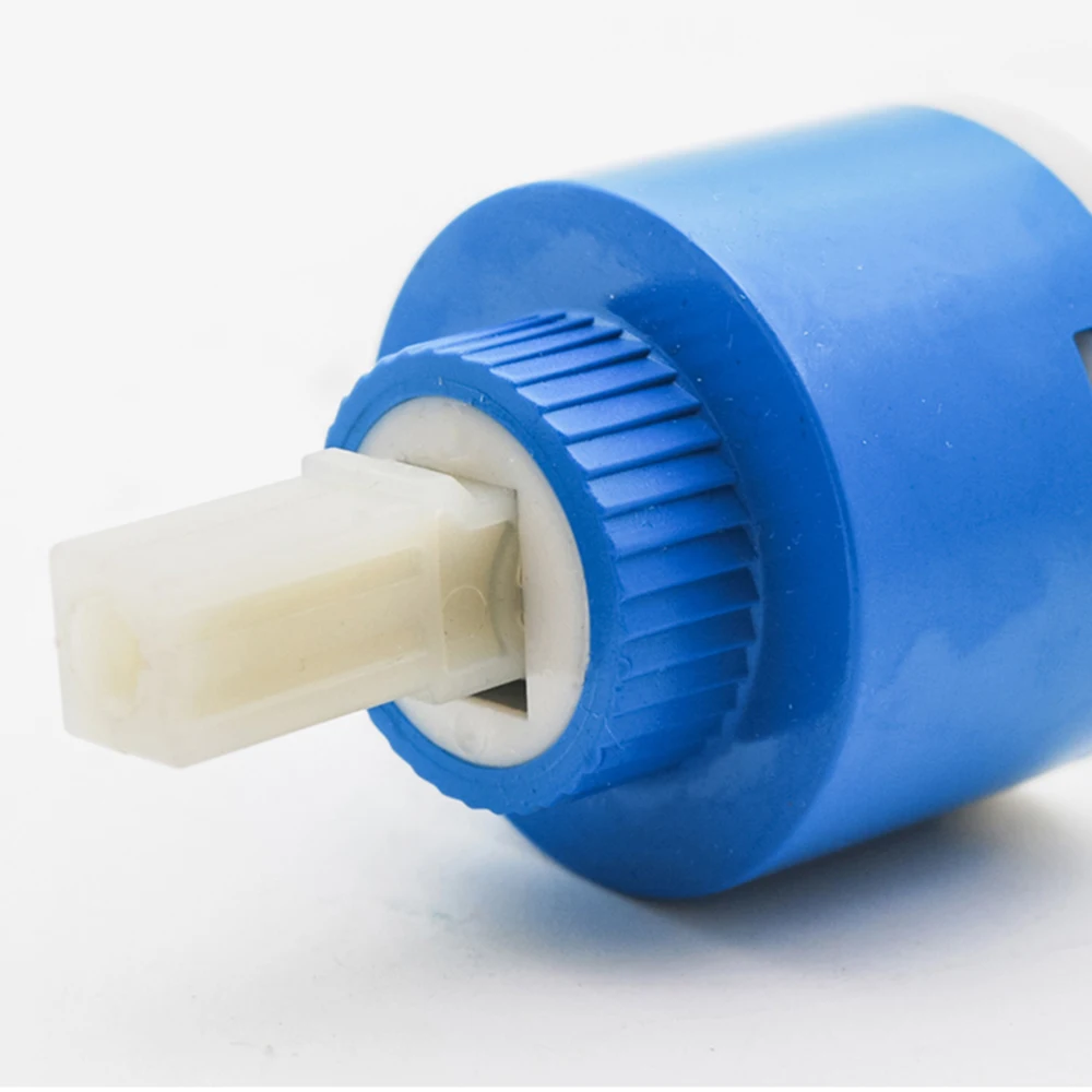 40mm Ceramic Disc Cartridge Cold & Hot Inlet Water Mixing Valve Shower Faucet Mixer Column Bar Tap Bath Plastic Valve Bathroom