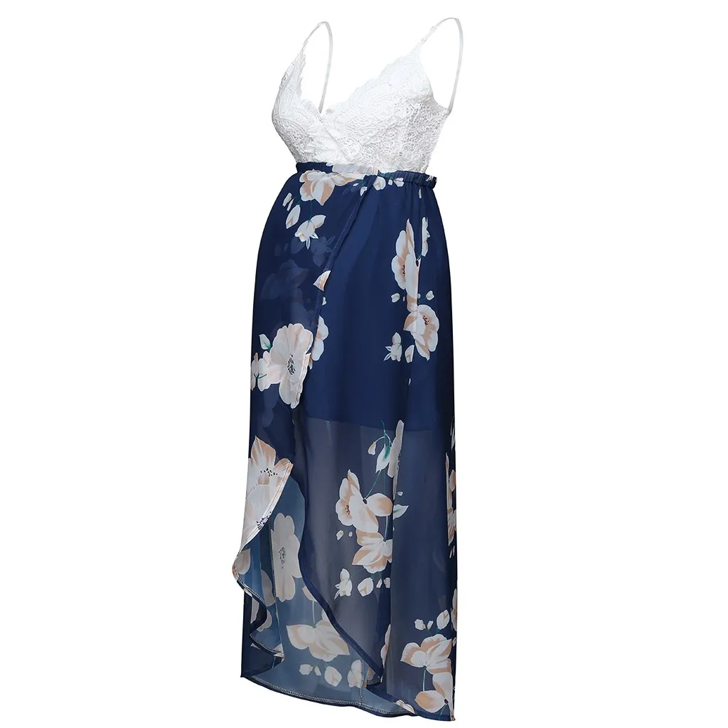 Maternit Senza Maniche Bretella del Vestito Stampa Floreale delle Donne Gravidanza сарафан Vestito Da Estate vestido elegante