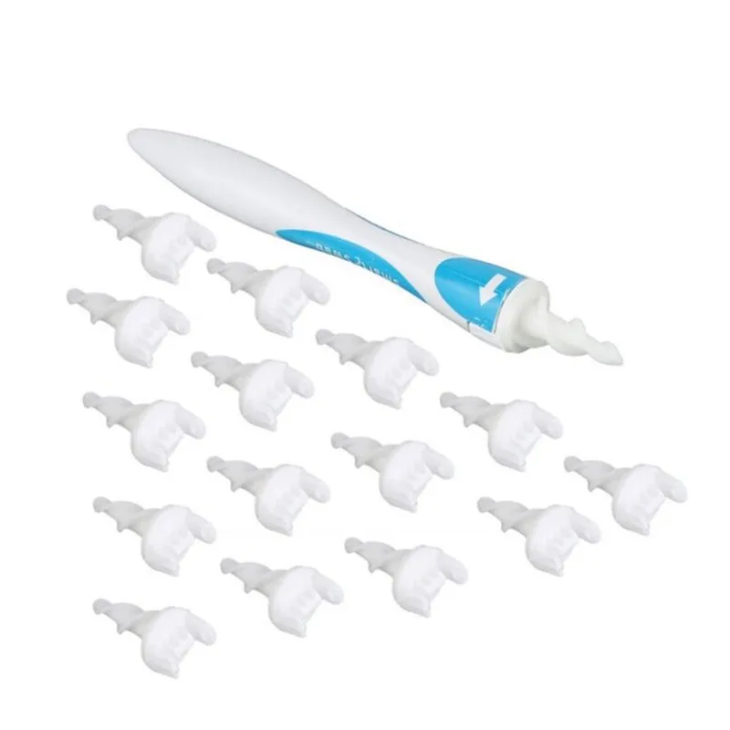 

16 Tips Rotating Smart Ear Cleaner with Soft Silicone Tips Ear Spoon Ear Pick Tool Simply Twist To Grab And Extract Earwax