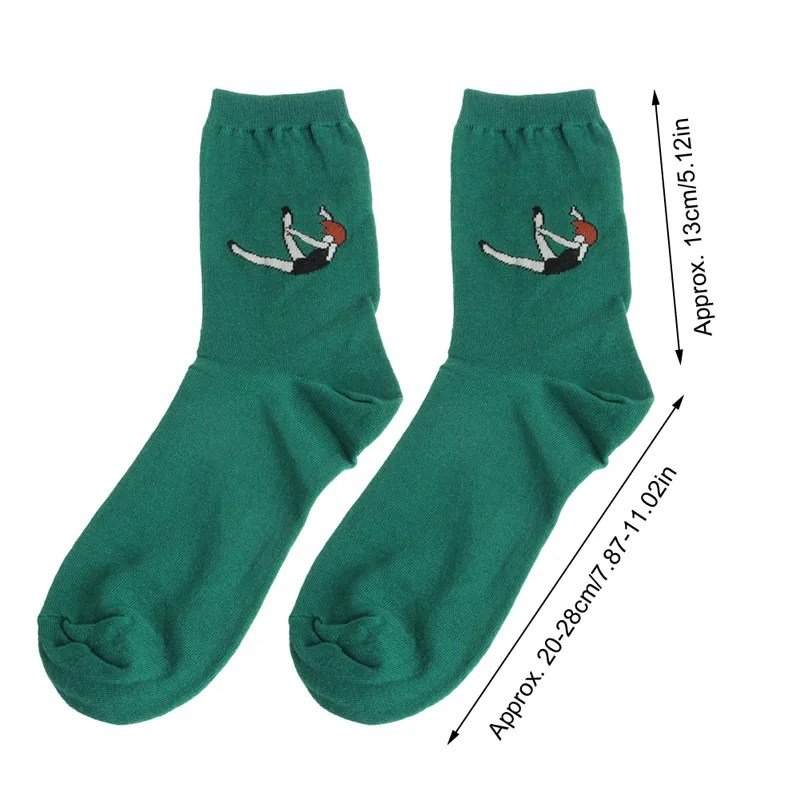 Autumn Winter Women Harajuku Style Candy Color Cartoon Printing Cotton Socks F05 Autumn Winter Women Harajuku Style Candy Color Cartoon Printing Cotton Socks F05