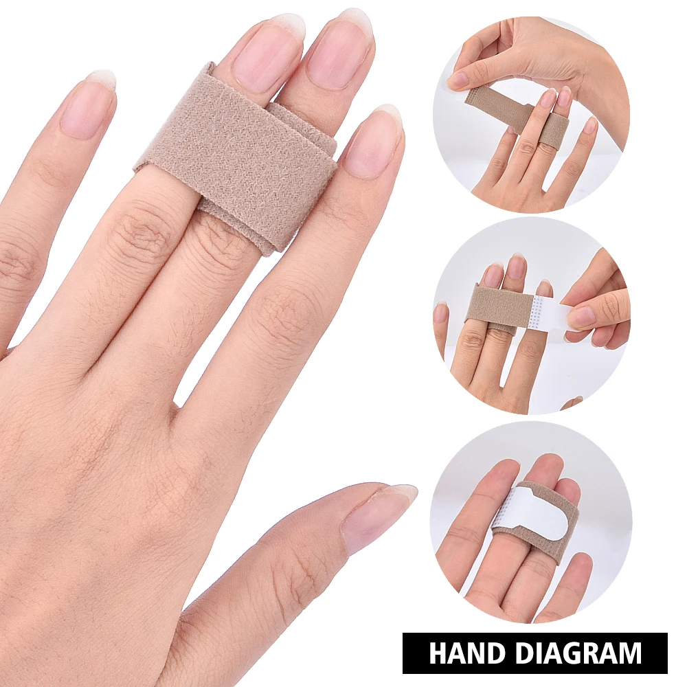 

10pcs Toe Finger Bandage Corrector Belt Broken Toe Hallux Valgus Corrector Finger Wrap Hammer Toe Separator Splints Protector