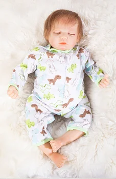 

Reborn 53cm Soft Silicone Vinyl Dolls Silicone Reborn Baby Doll play house stylish toys Lifelike Bebe kids birthday gift