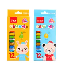 Цветные карандаши Coloffice 12 цветов и 18 цветов, набор нетоксичных детских граффити, Детская цветная живопись, масляная пастель, рисунок, художественные маркеры, 1 шт