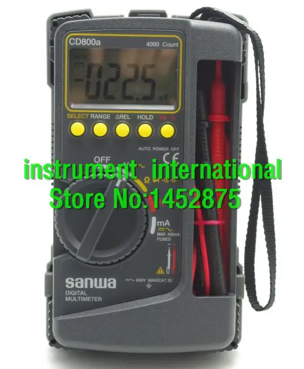 New SANWA CD800A DIGITAL Multimeter CD800A CD800a DMM 4000 Volt counter