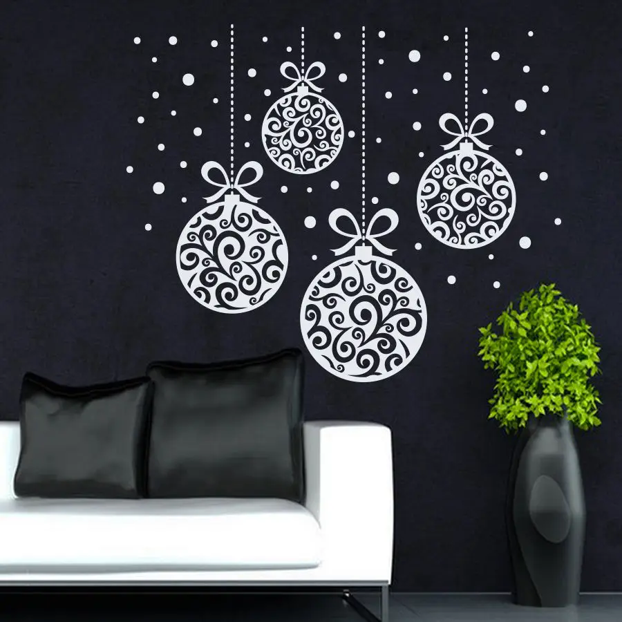 

Christmas Wall Art Removable Home Vinyl Window Wall Stickers Decal Decor Festival New Year Wall Stickers For Kids Room Nursery
