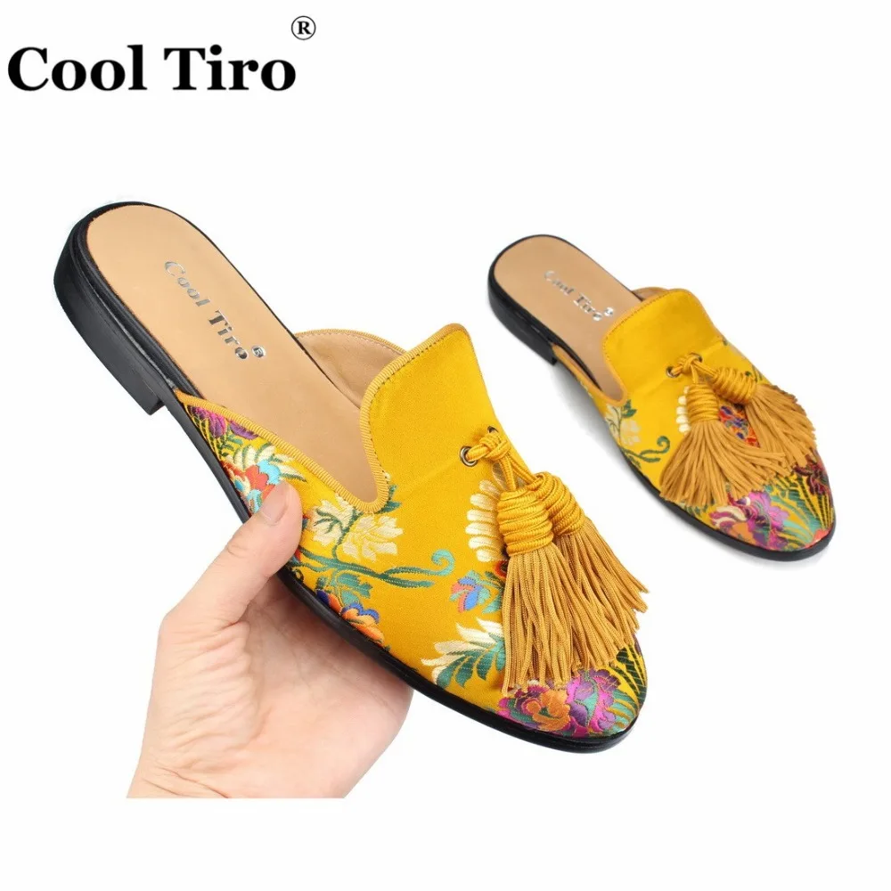 Jacquard Mules Slippers tassel (4)