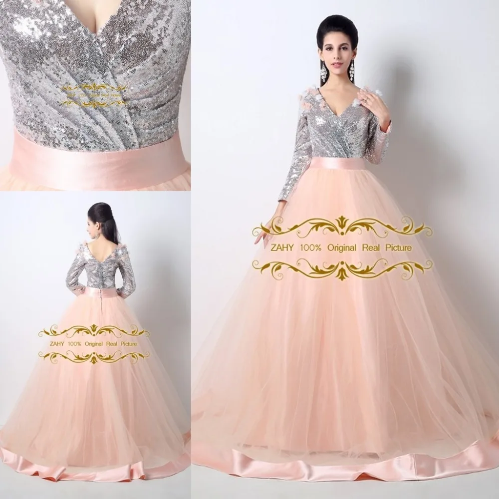 gown full sleeves design