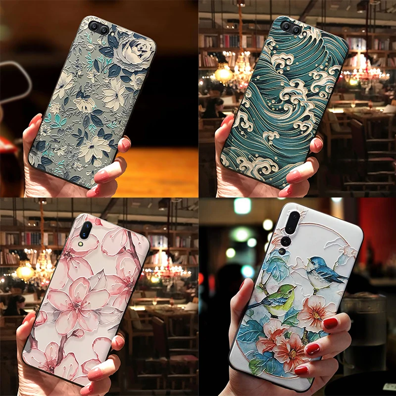 

3D Matte Emboss TPU Flower Coque For Xiaomi Redmi Note 7 S2 Y2 5 Plus 4X 4A 6A 3 4X 5A 6 Pro Mi 8 9 A1 A2 Lite 6X F1 Cover Case