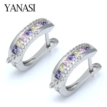 Роскошные Цветные циркониевые серьги, аксессуары для изготовления ювелирных изделий ручной работы, женские серьги, аксессуары