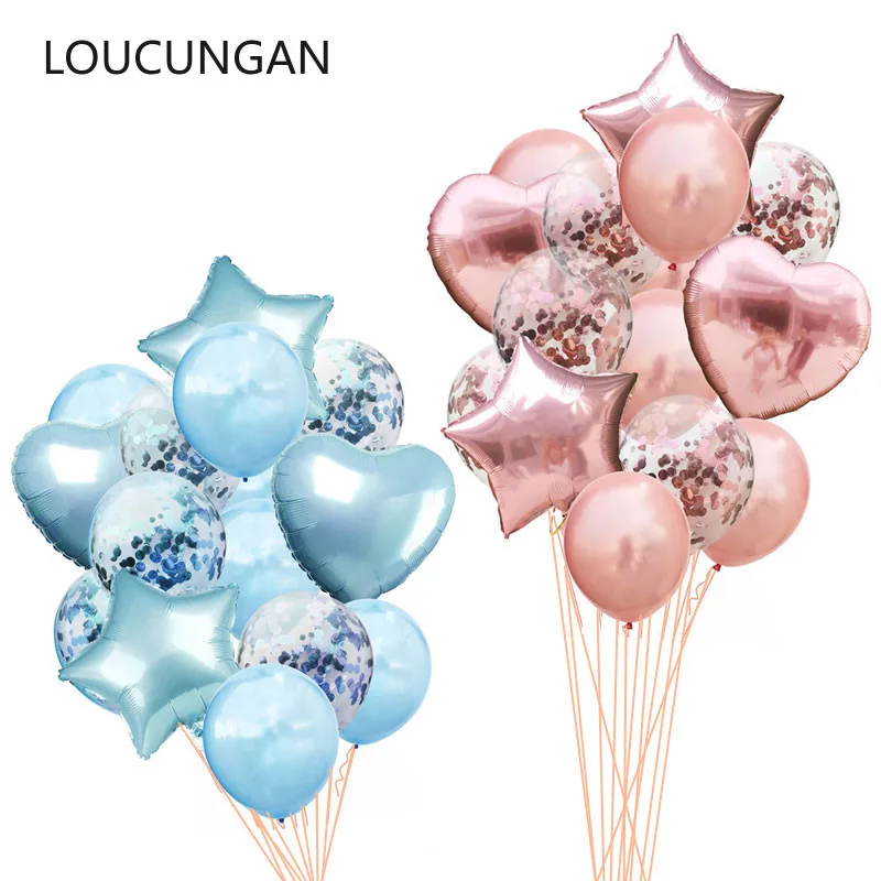

14Pcs Wedding Decoration Confetti Balloon Bridal Shower Bride To Be Festive Party Diy Decor Baby Shower Event Party Supplies