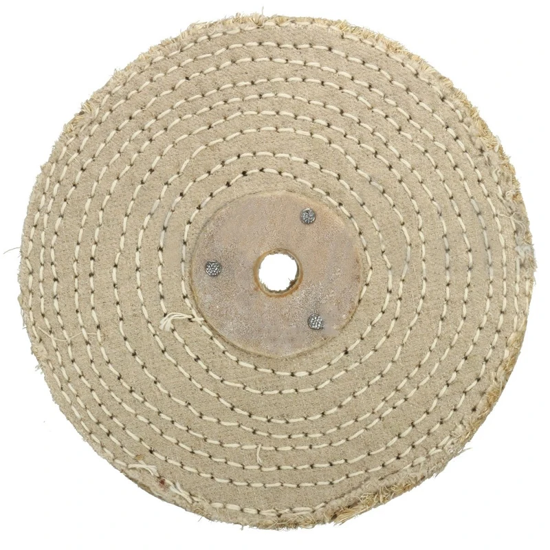 1 x 150*20mm 6'' Sisal Cloth Buffing Wheel For Stainless Steel Metal Polishing Tool Accessories