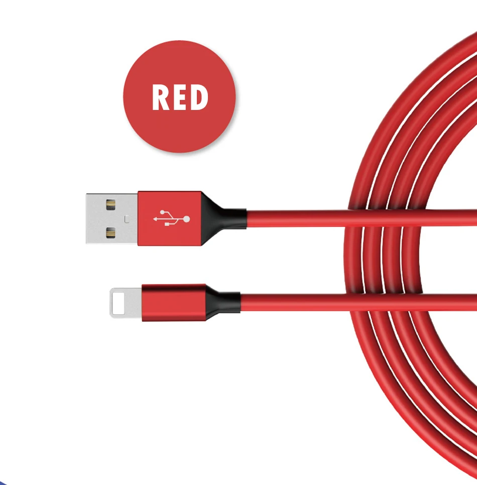 NOHON USB Cable Charging Cable For iPhone X XS MAX XR 8 7 5s 6 6S Plus For ipad Mini 1 2 3 4 TPE Data Sync Lighting Charger Line (11)