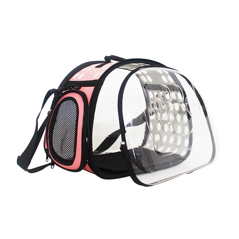 Drop Shipping Transparent Pet Carrier Bag Cat Slings Breathable Clear
